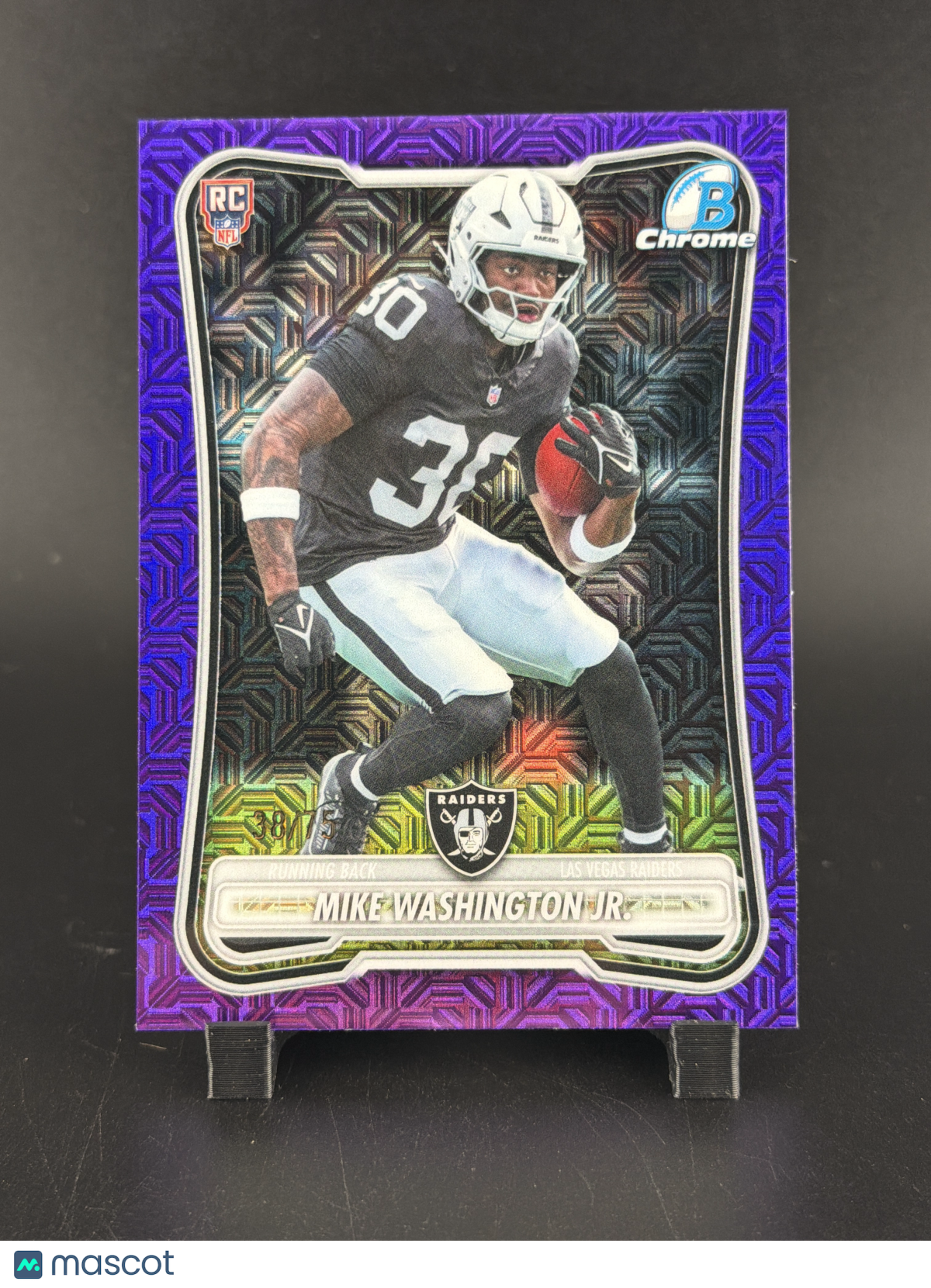2026 Topps Bowman Chrome Mike Washington Jr. #BCV-155 Purple RC