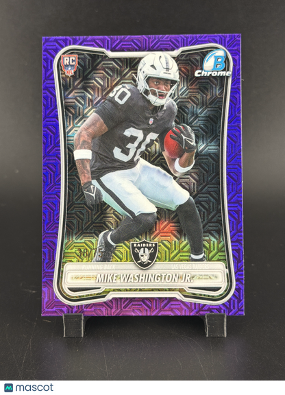 2026 Topps Bowman Chrome Mike Washington Jr. #BCV-155 Purple RC