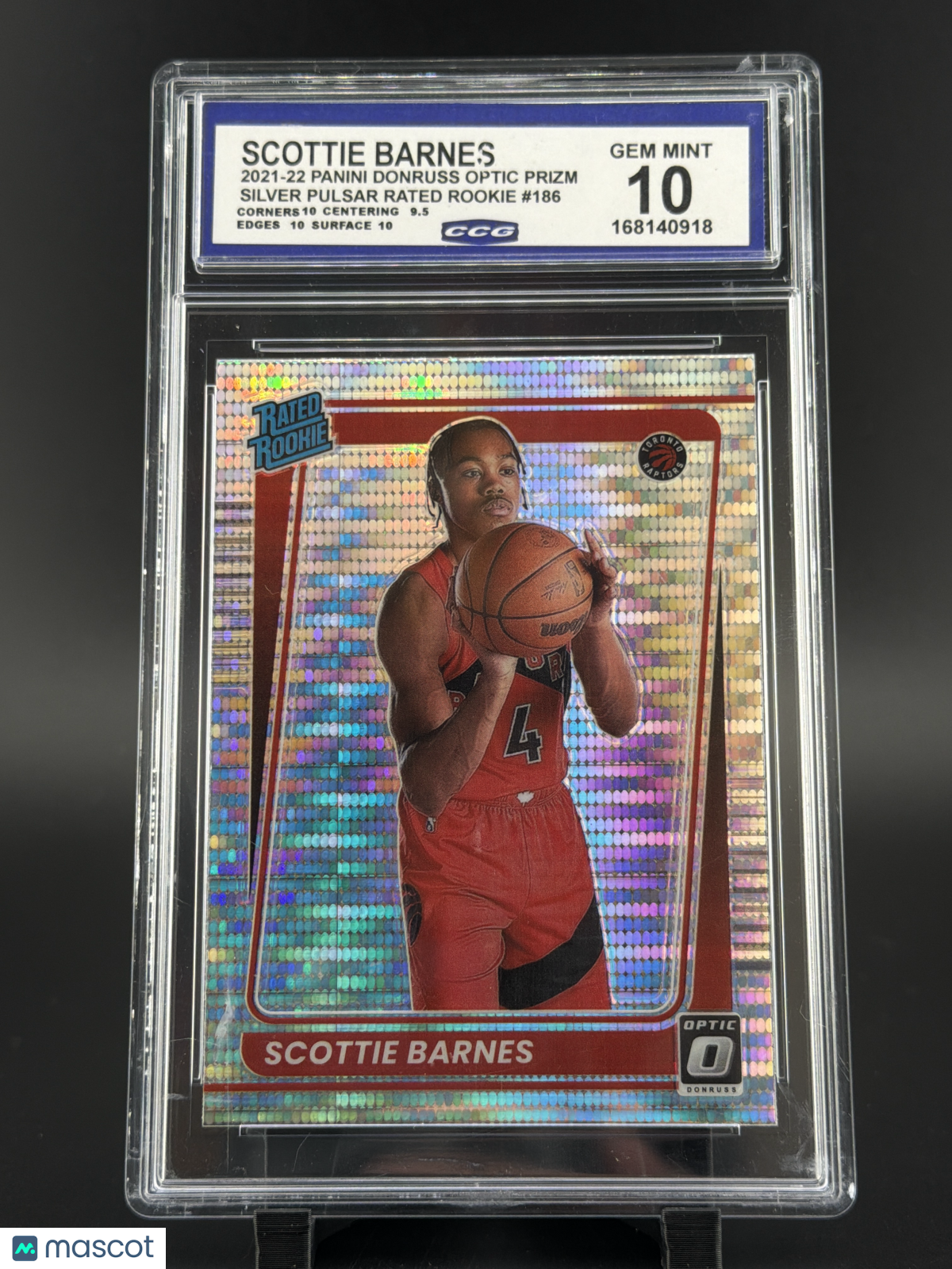 2022 Panini Donruss Optic Scottie Barnes #186 CCG 10