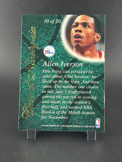 1997 Fleer Flair Showcase Class of Ninety-six Allen Iverson #10