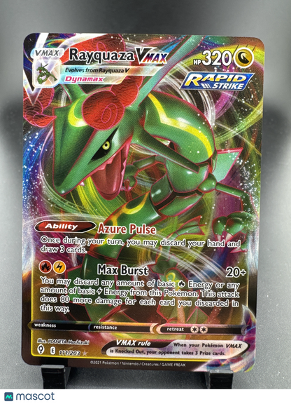 2021 Evolving Skies Rayquaza VMAX Holo Ultra Rare #111/203