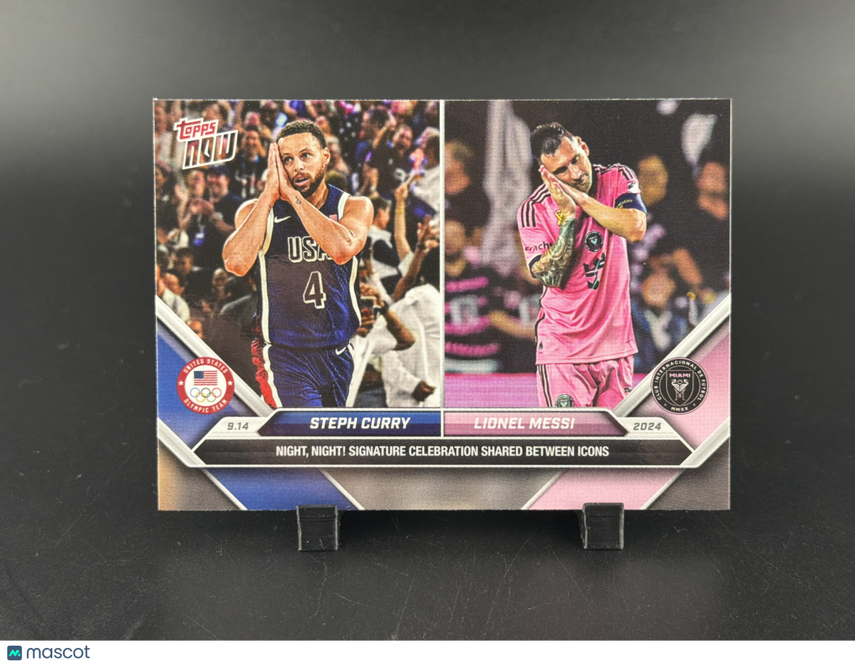 2024 Topps Now MLS Lionel Messi Steph Curry #128