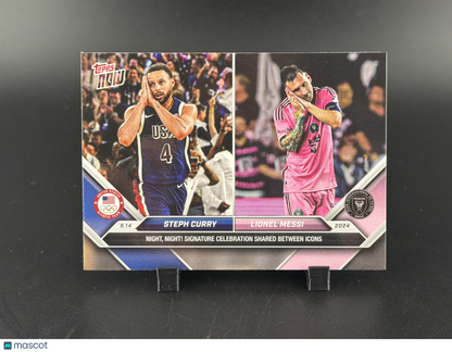 2024 Topps Now MLS Lionel Messi Steph Curry #128