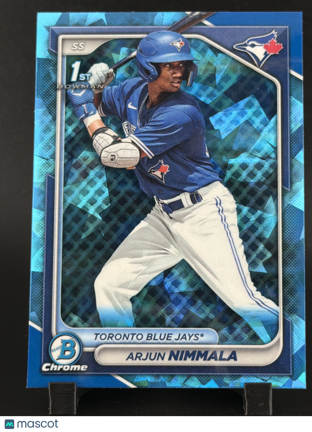 2024 Bowman Chrome Arjun Nimmala #BCP-142 Sky Blue Lunar Glow