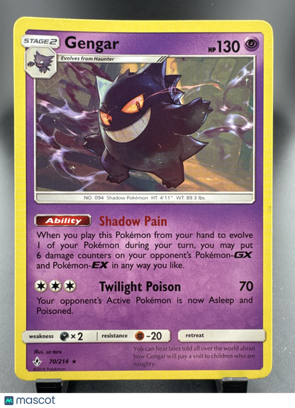 2019 Unified Minds Gengar Rare #70/214