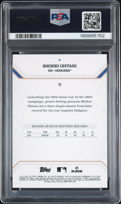2025 Topps MLB MVP Collection Shohei Ohtani #18 /99 PSA 9