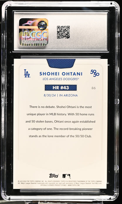 2024 Topps 50/50 Shohei Ohtani #86 CGC 9