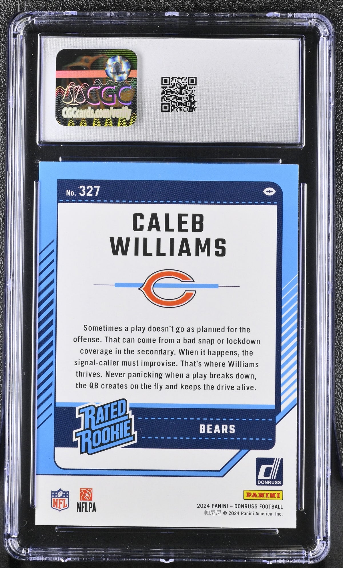2024 Donruss Caleb Williams #327 CGC 10