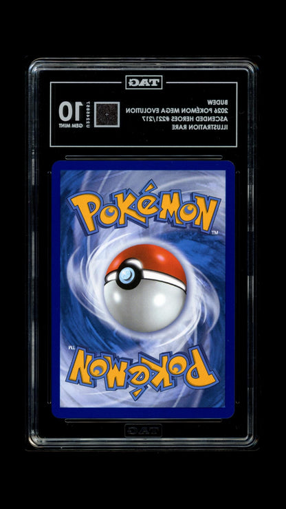 2026 Pokemon Budew 221/217 Me: Ascended Heroes Illustration Rare TAG 10