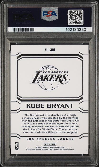2017 Panini Hoops Kobe Bryant #291 PSA 10