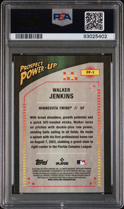 2024 Bowman Prospect Power-Up Walker Jenkins #PP1 PSA 9
