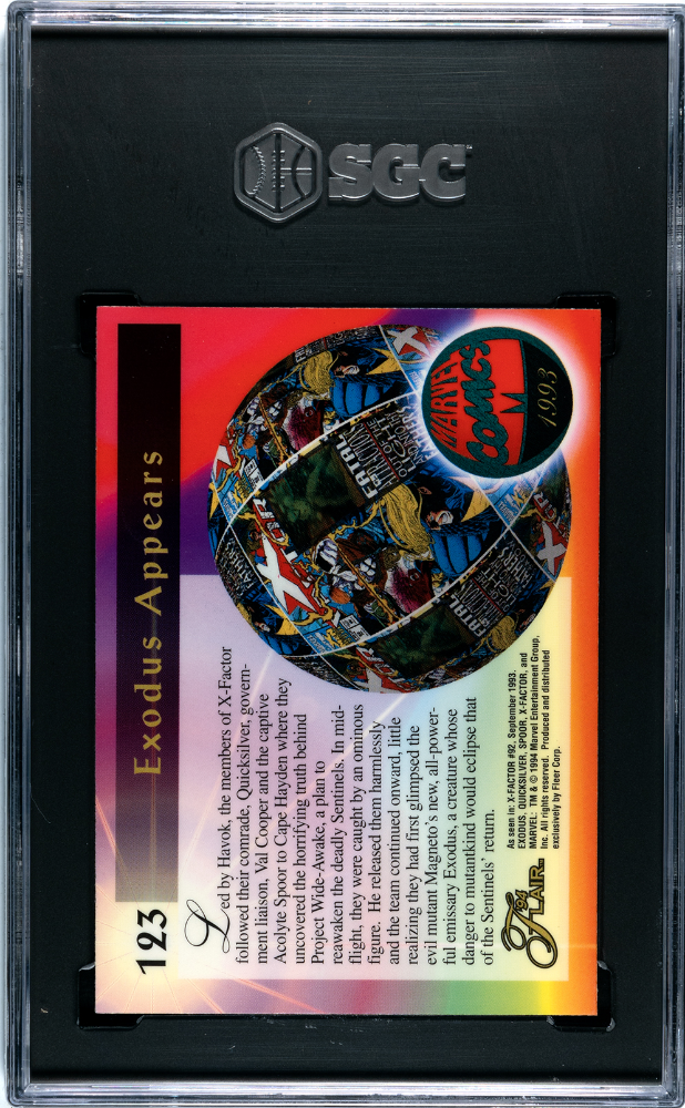 1994 Flair Marvel Annual Exodus #123 SGC 9.5