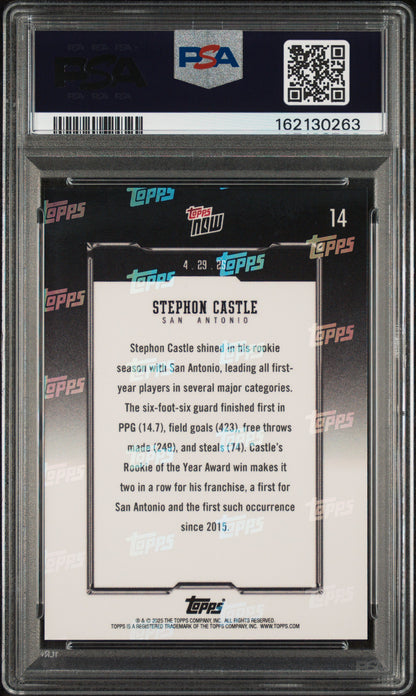 2024 Topps Now Stephon Castle #14 PSA 10