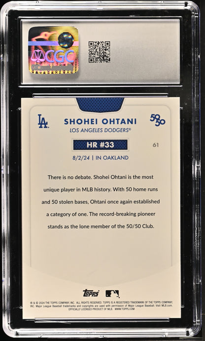 2024 Topps 50/50 Shohei Ohtani #61 CGC 9