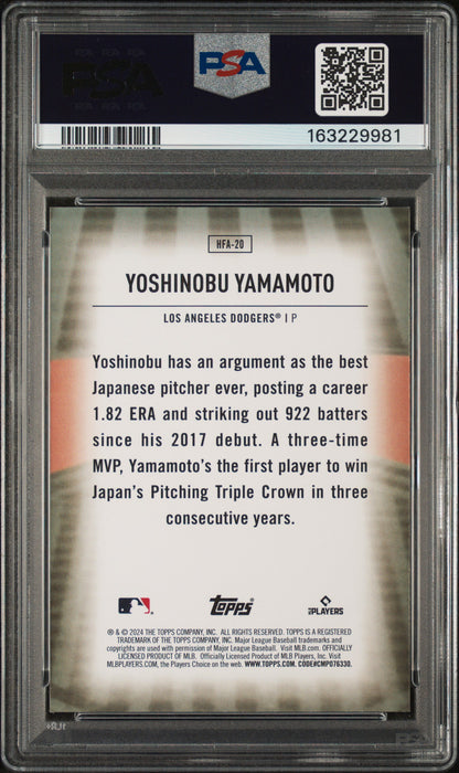 2024 Topps Series 2 - Home Field Advantage Yoshinobu Yamamoto #HFA-20 (RC)