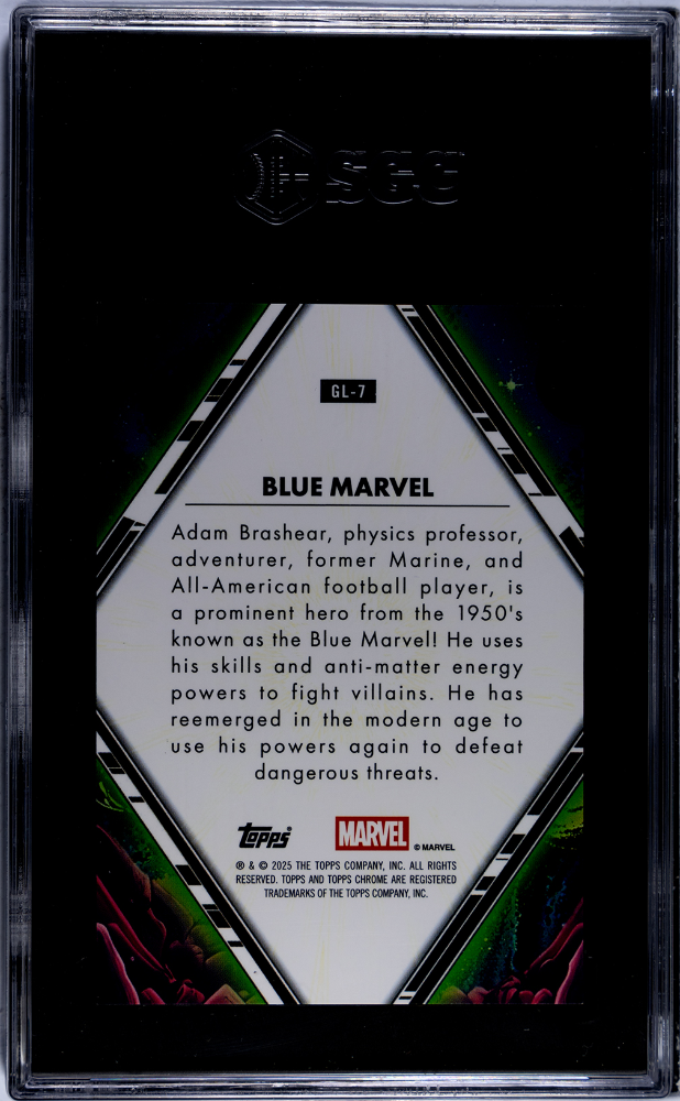 2025 Topps Chrome Marvel Blue Marvel #GL-7 SGC 9