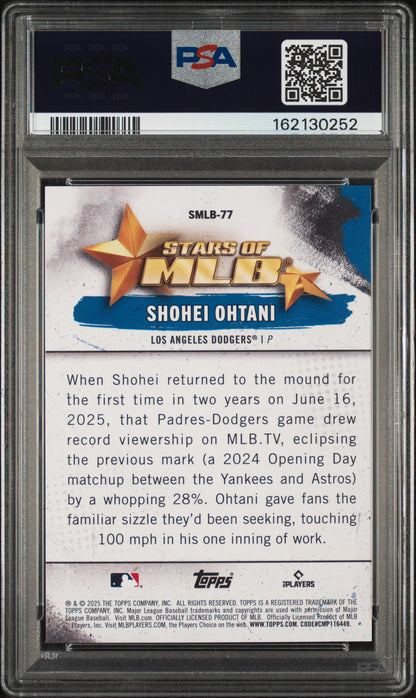 2025 Topps Stars Of MLB Shohei Ohtani #SMLB77 PSA 9
