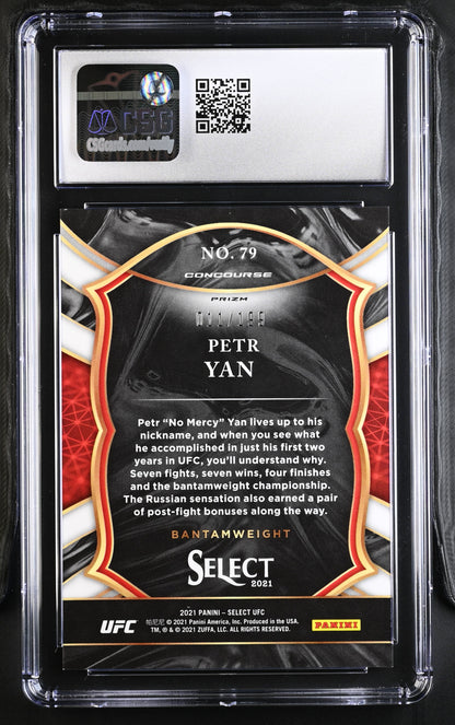 2021 Panini Select UFC Petr Yan #79 Red Disco CGC 9.5