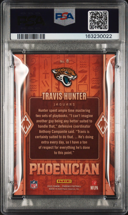 2025 Panini Phoenix Phoenician Travis Hunter #8 PSA 10