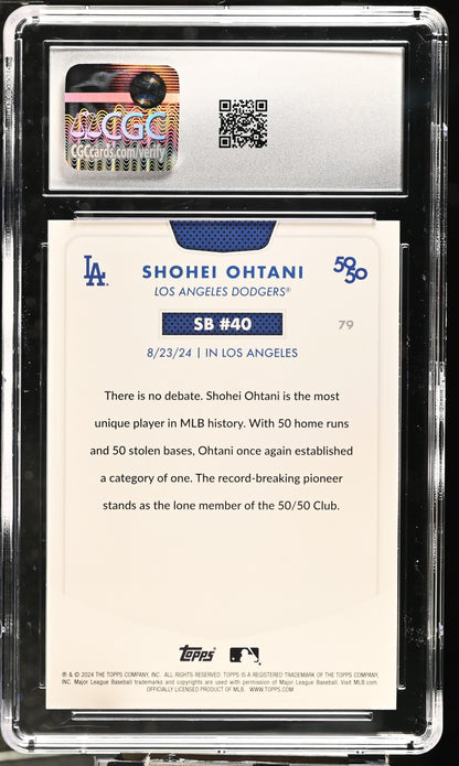 2024 Topps 50/50 Shohei Ohtani #79 CGC 10