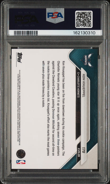 2025 Topps Now Kon Knueppel #179 PSA 9