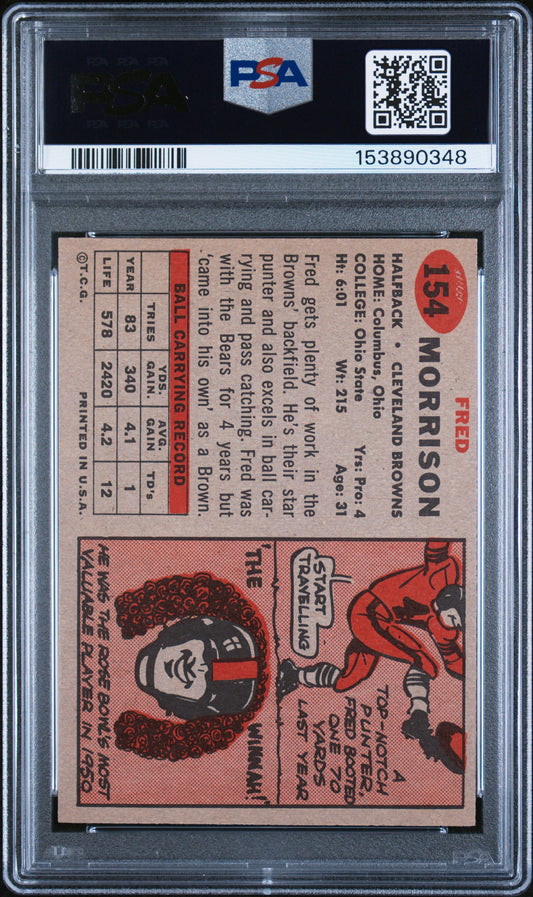 1957 Topps - Fred Morrison #154 PSA 7