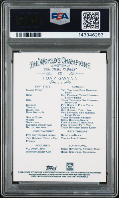 2014 Topps Allen & Ginter Tony Gwynn #223 PSA 10