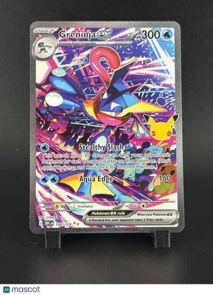 2026 30th Celebration Greninja EX Holo Secret Rare SAR #148/128