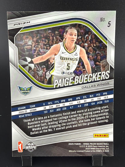 2025 Panini Prizm Paige Bueckers #5 Silver RC