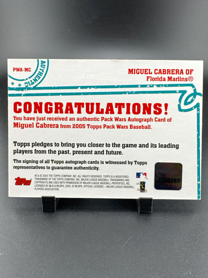 2005 Topps Pack Wars Baseball Miguel Cabrera #PWA-MC