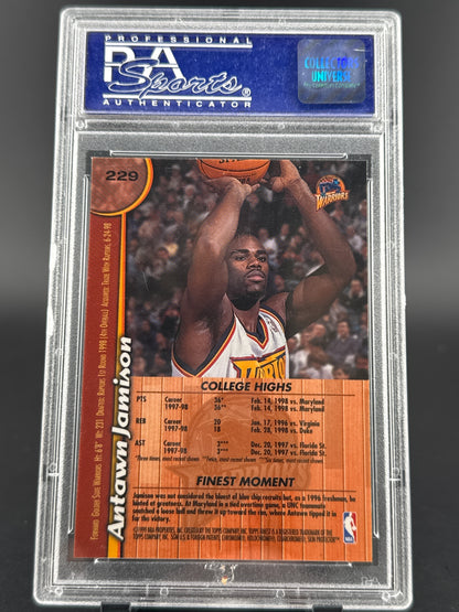 1998 Finest Antawn Jamison #229 W Coating PSA 8