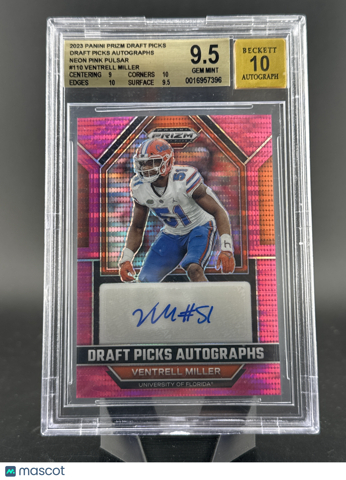 2023 Panini Prizm Draft Picks Ventrell Miller Pink Pulsar /15