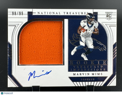 2024 Panini National Treasures Football Marvin Mims Marvin Mims Jr.  /99 RC