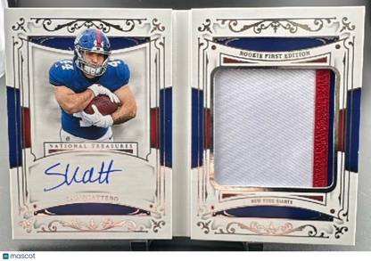 2025 Panini National Treasures Rookie First Edition Signatures Cam Skattebo /99