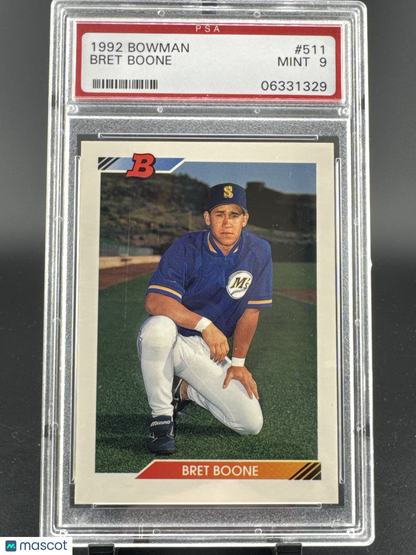 1992 Bowman Bret Boone #511 PSA 9