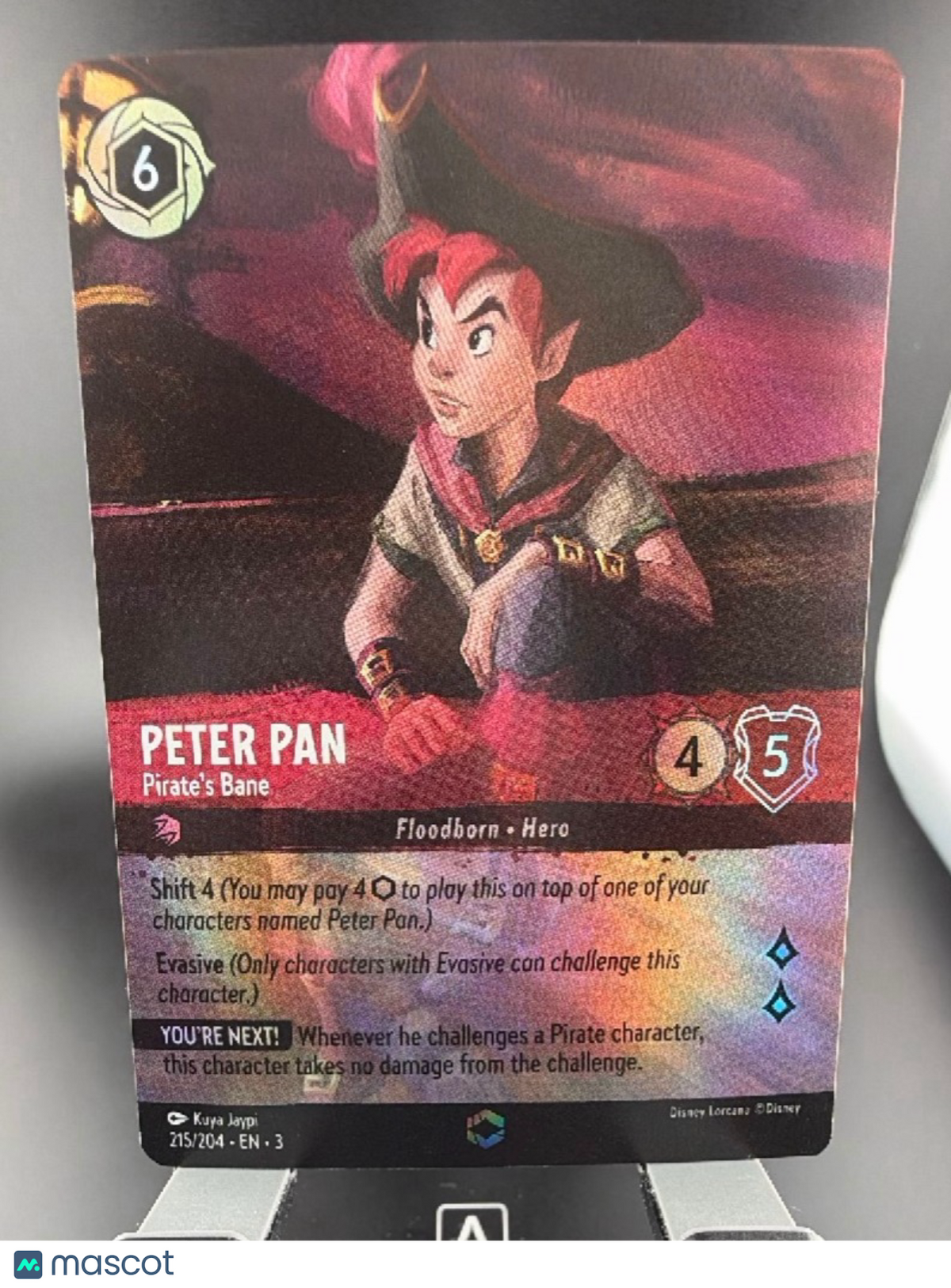 Into the Inklands Peter Pan Foil Alternative Art Full Art Enchanted