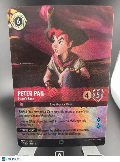 Into the Inklands Peter Pan Foil Alternative Art Full Art Enchanted