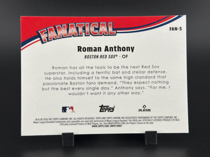 2026 Topps Chrome Fanatical Roman Anthony #FAN-5 RC