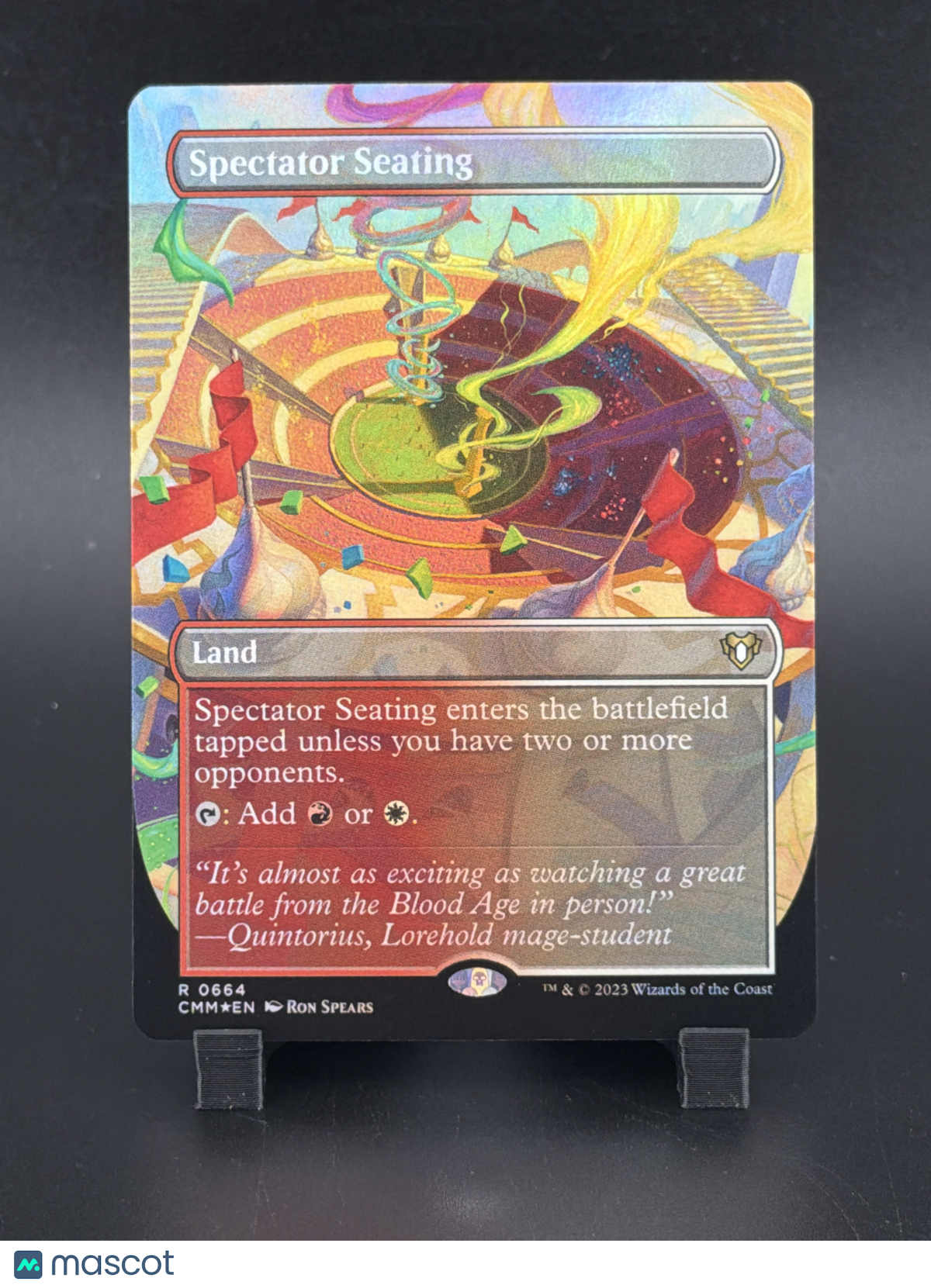 Commander Masters Spectator Seating Foil Extended Art Borderless