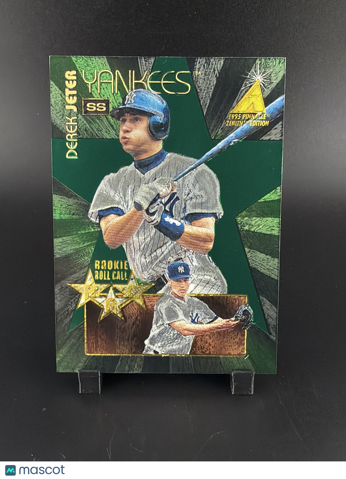 1995 Pinnacle Zenith Rookie Roll Call Derek Jeter #2 of 18