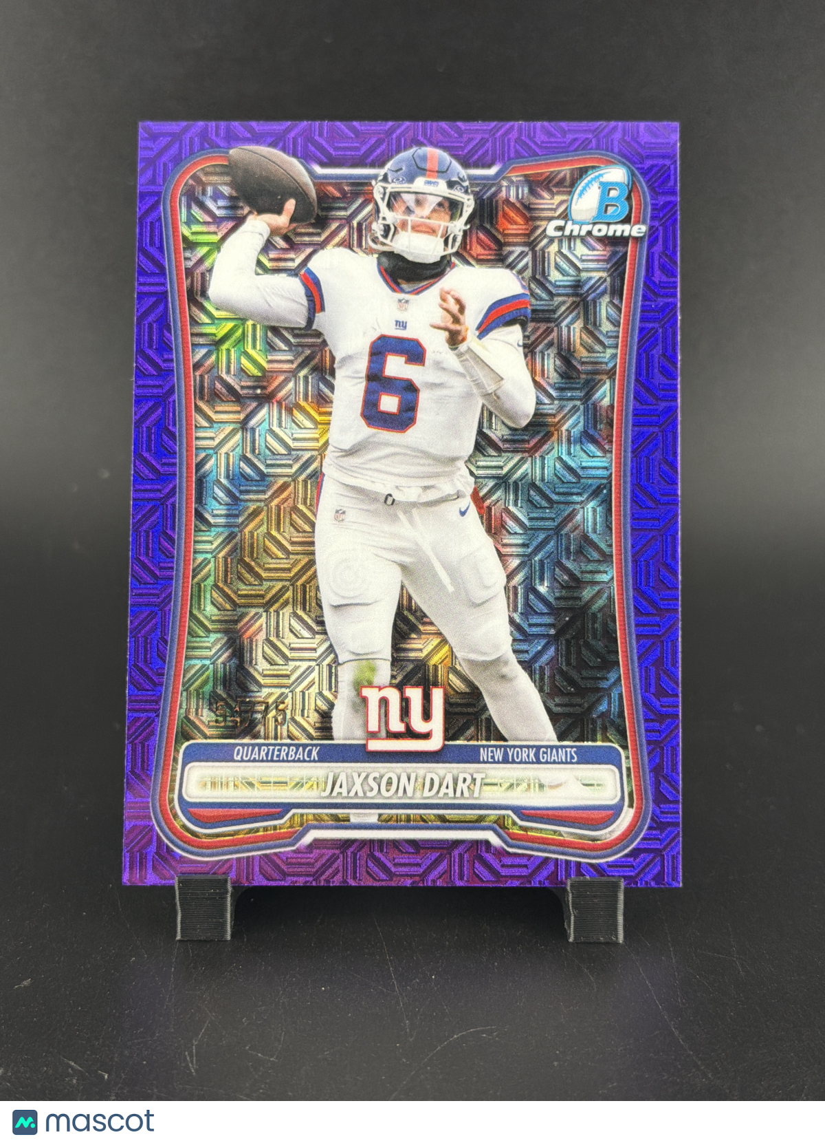 2026 Topps Bowman Chrome Jaxson Dart #BCV-77 Purple /75