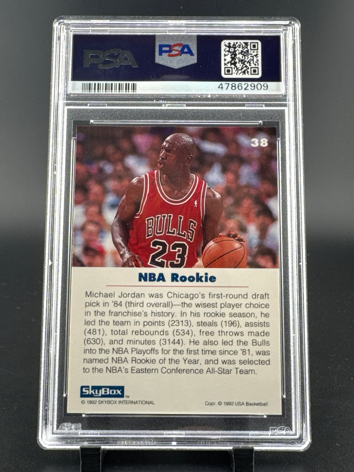 1992 Skybox Usa Basketball Michael Jordan #38 PSA 10