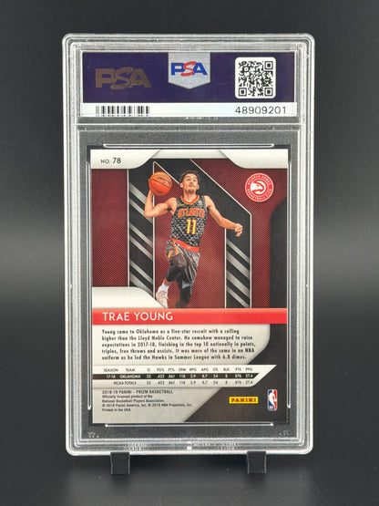 2018 Panini Prizm Trae Young #78 PSA 10
