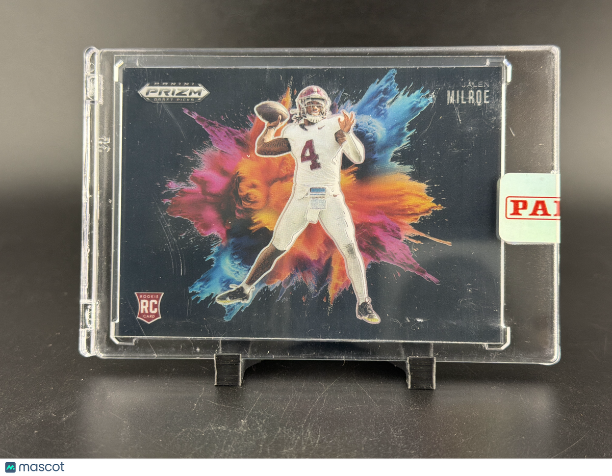 2025 Panini Prizm Draft Picks Color Blast Jalen Milroe #18 RC