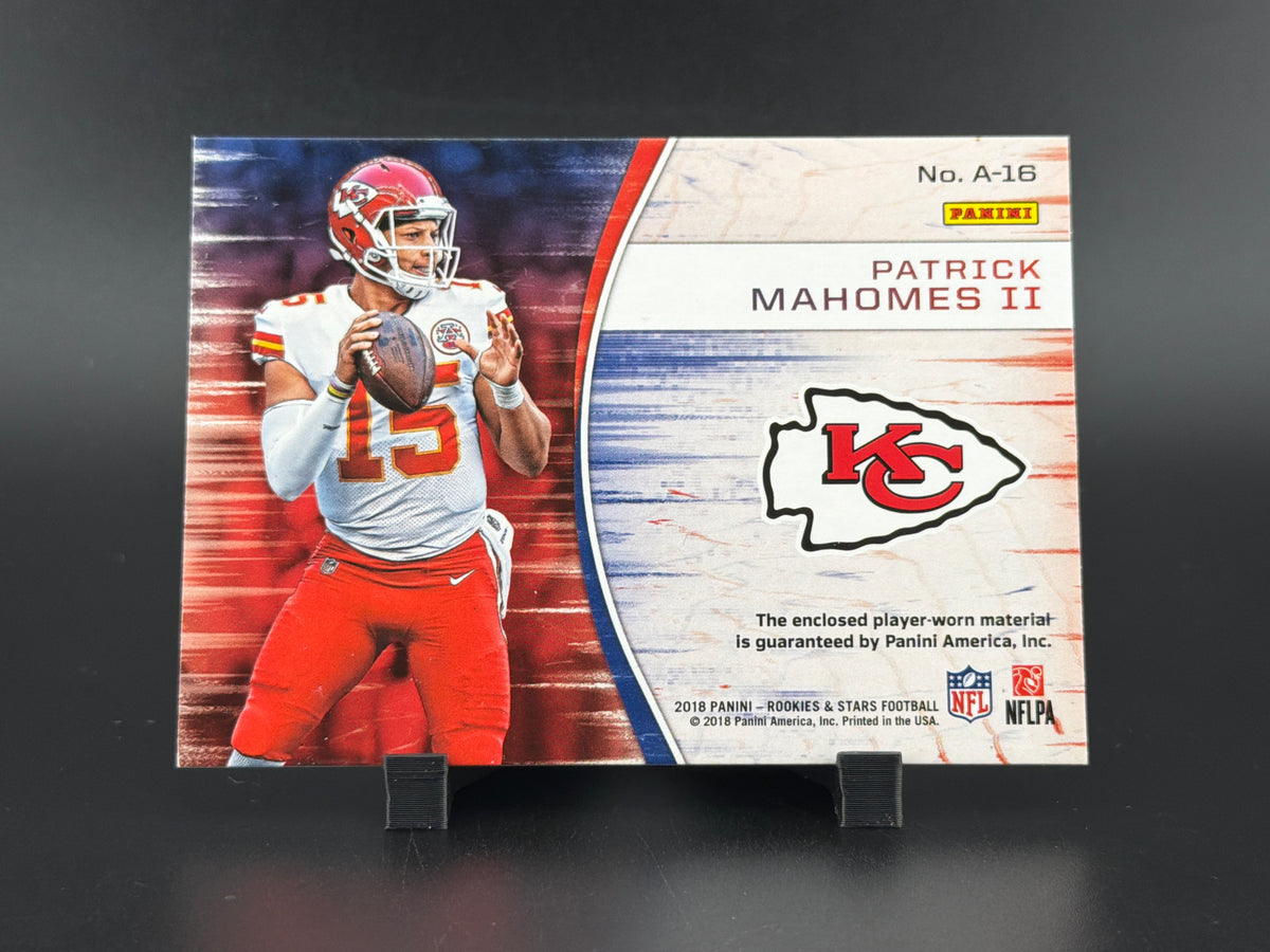 2018 Panini Rookies & Stars NFL Authentic Patrick Mahomes II #A-16 Memorabilia