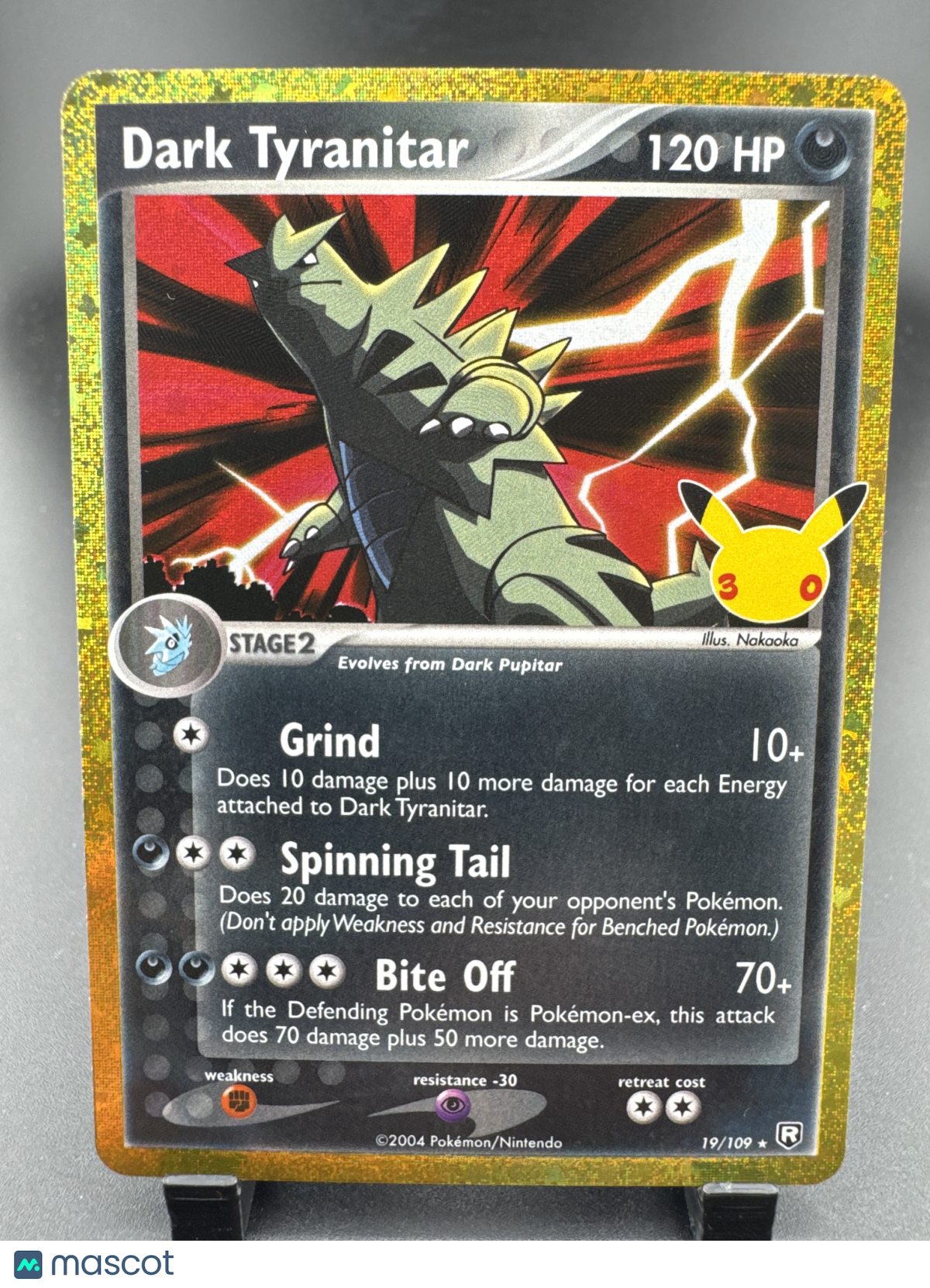 2021 Celebrations Dark Tyranitar Holo Rare #19/109