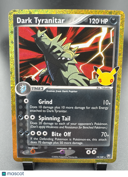 2021 Celebrations Dark Tyranitar Holo Rare #19/109
