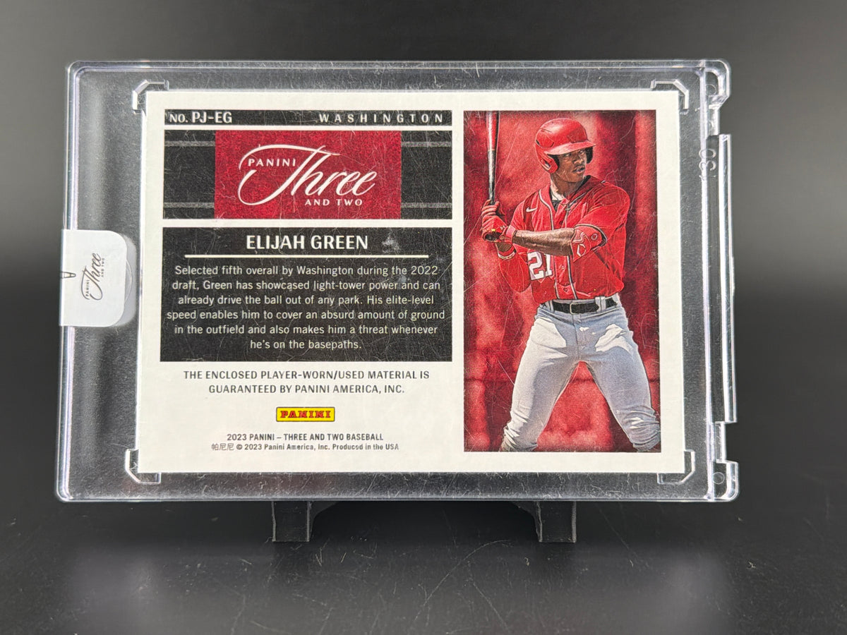 2023 Panini Three and Two Elijah Green #PJ-EG Memorabilia