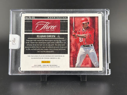 2023 Panini Three and Two Elijah Green #PJ-EG Memorabilia