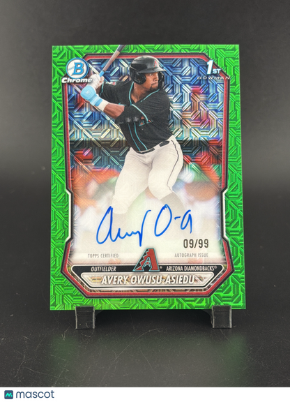 2026 Bowman Chrome Avery Owusu-Asiedu #CPA-AOW Green Mojo Refractor /99